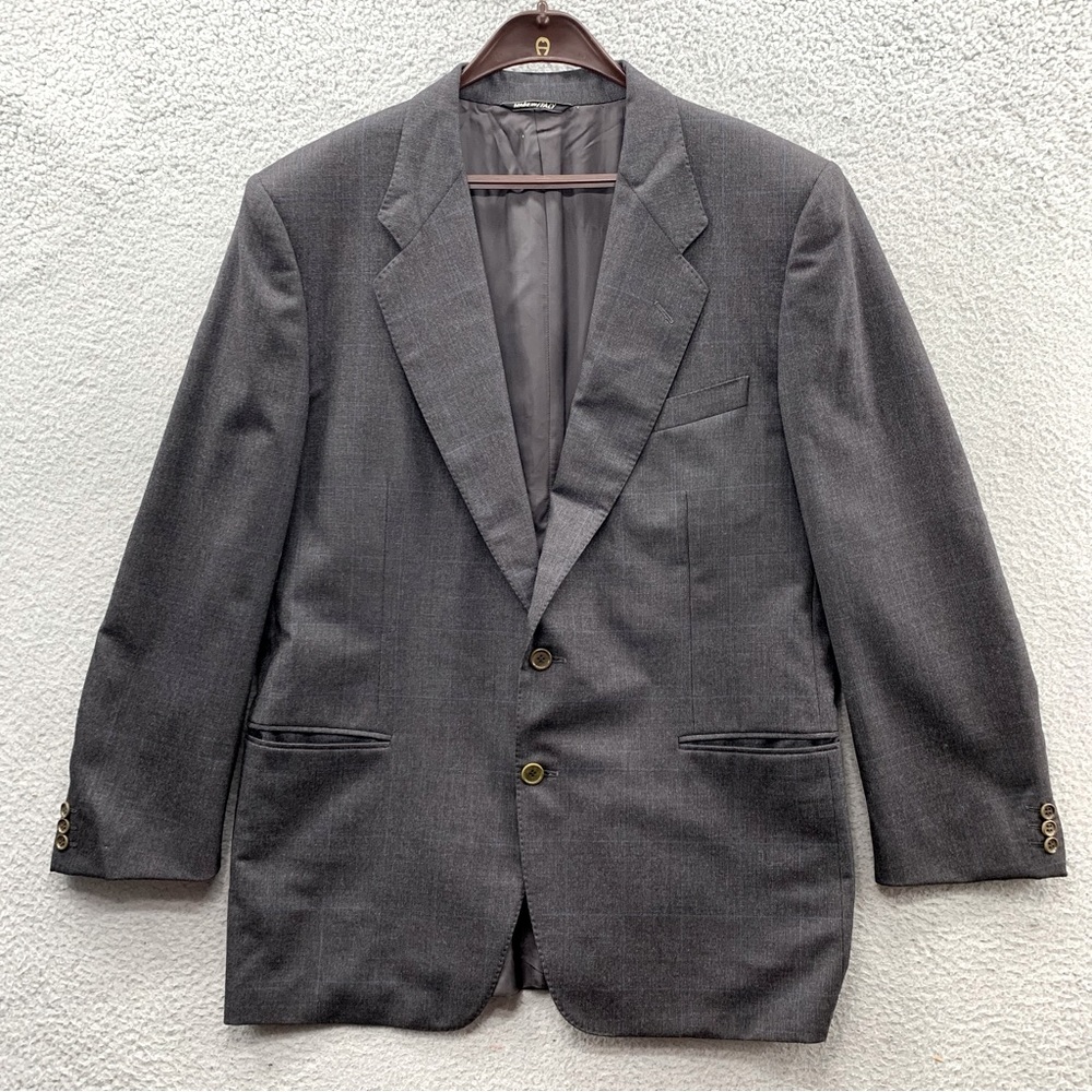 Canali Men's Gray Two-Button Wool Blazer